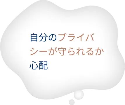 自分のプライバシーが守られるか心配