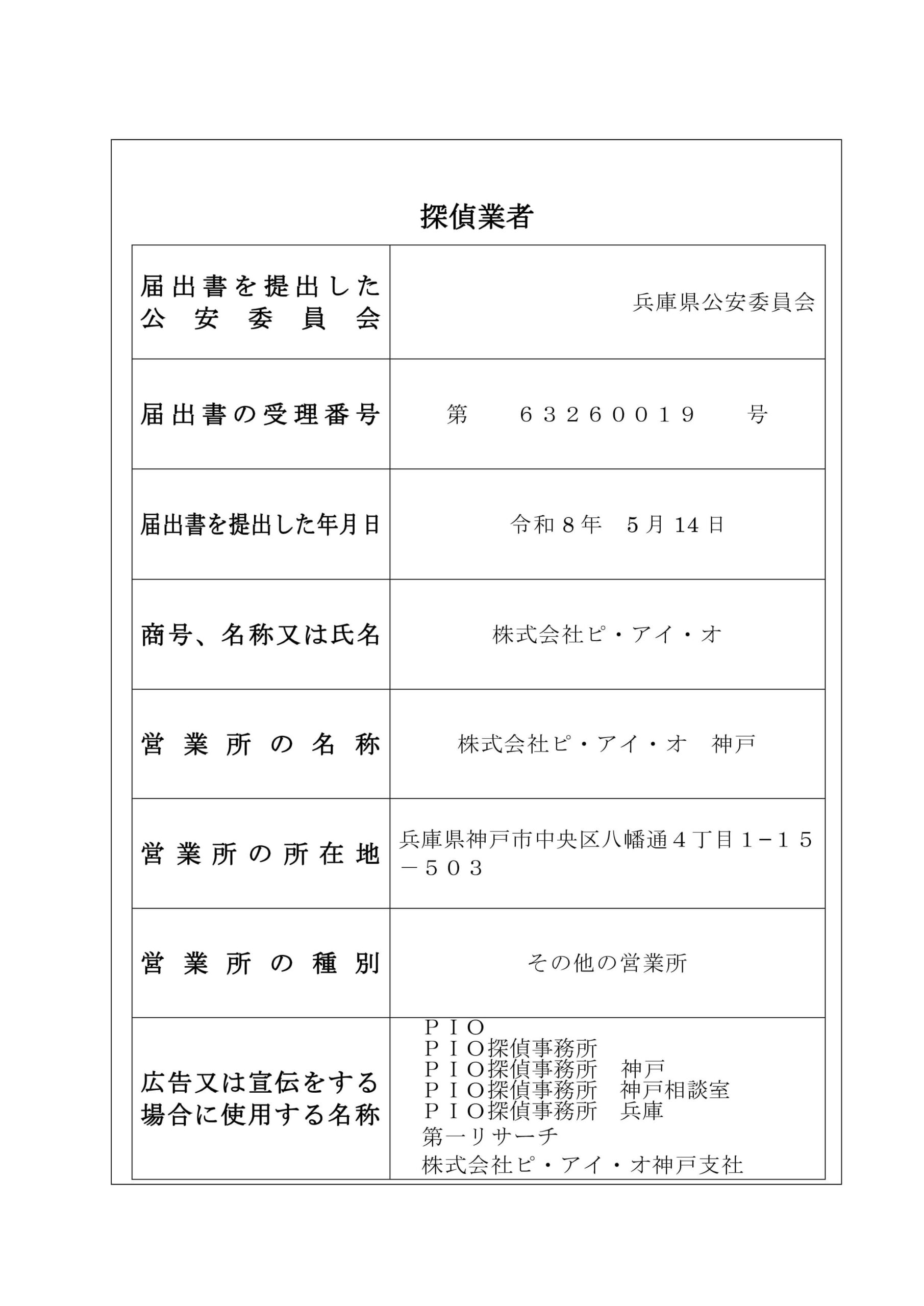 PIO探偵事務所神戸